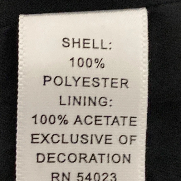 Banana Republic Black Shift Dress Jeweled Neck Sleeveless Size 10 - Picture 7 of 8